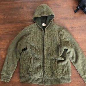 LL Bean wool jacket, Sherpa lined